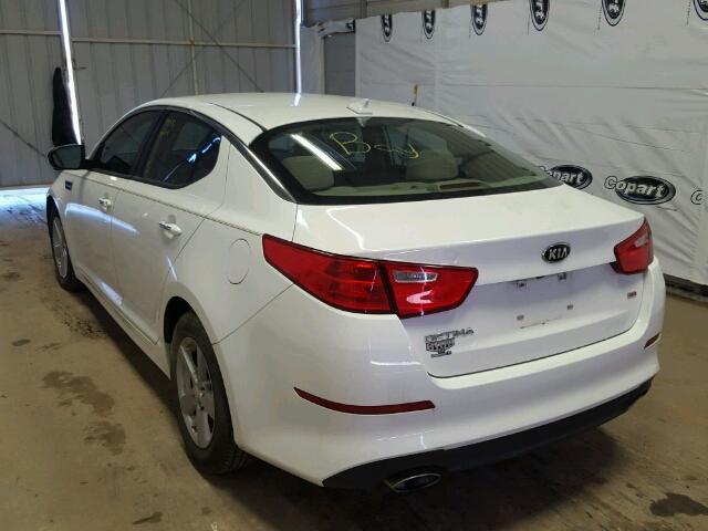 5XXGM4A73EG273557 - 2014 KIA OPTIMA LX WHITE photo 3