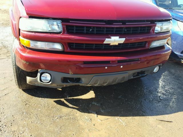 1GNEK13T84R107561 - 2004 CHEVROLET TAHOE K150 RED photo 9