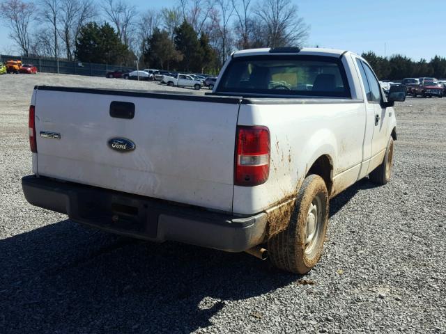 1FTRF12276NA54594 - 2006 FORD F150 WHITE photo 4