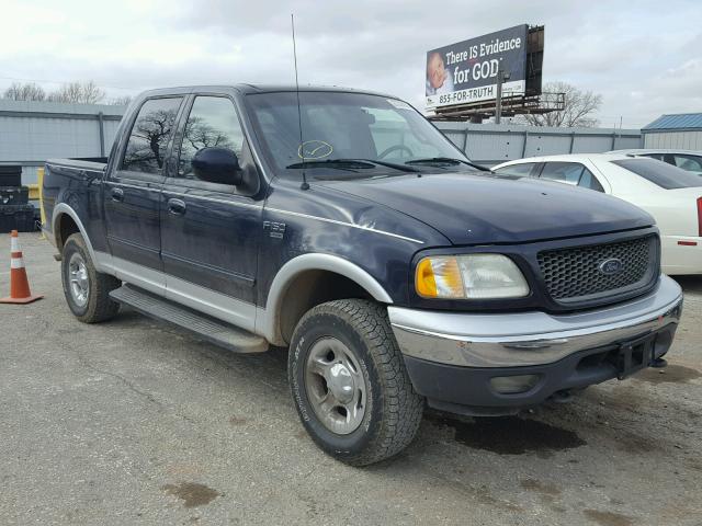 1FTRW08L61KB97007 - 2001 FORD F150 SUPER BLUE photo 1