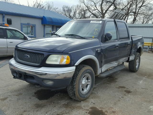 1FTRW08L61KB97007 - 2001 FORD F150 SUPER BLUE photo 2