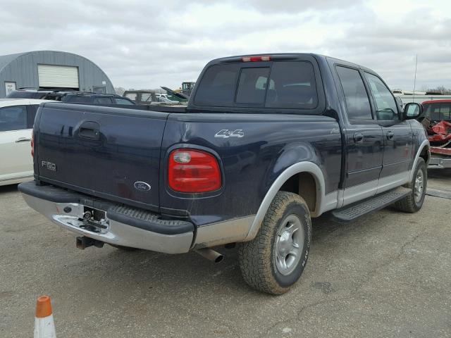 1FTRW08L61KB97007 - 2001 FORD F150 SUPER BLUE photo 4