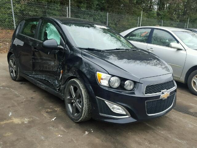 1G1JG6SB7E4159446 - 2014 CHEVROLET SONIC RS BLACK photo 1