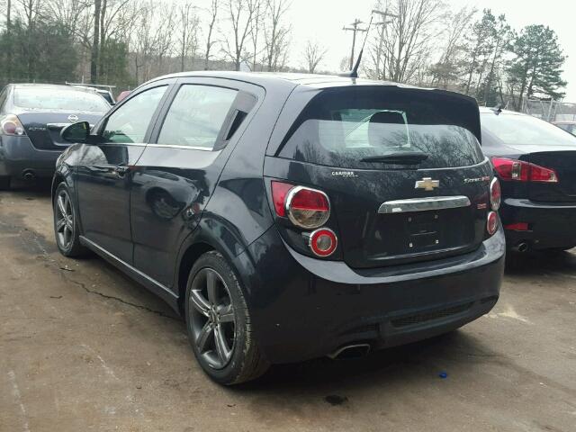 1G1JG6SB7E4159446 - 2014 CHEVROLET SONIC RS BLACK photo 3