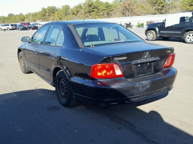 4A3AA36GX2E043044 - 2002 MITSUBISHI GALANT DE BLACK photo 3