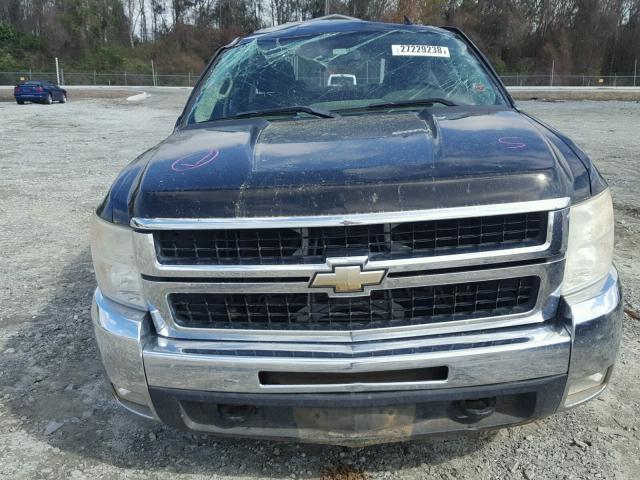 1GCHK23K97F536376 - 2007 CHEVROLET SILVERADO BLACK photo 10