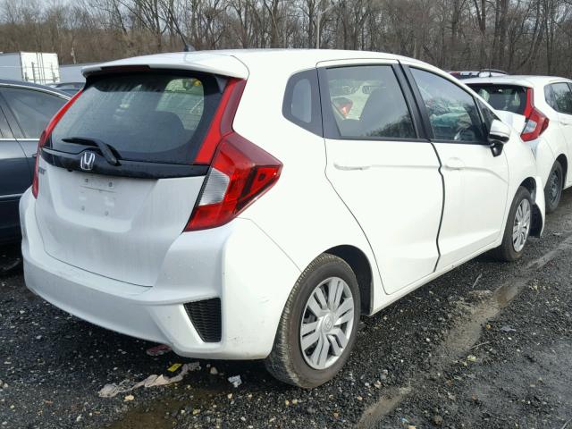 JHMGK5H53HS021803 - 2017 HONDA FIT LX WHITE photo 4