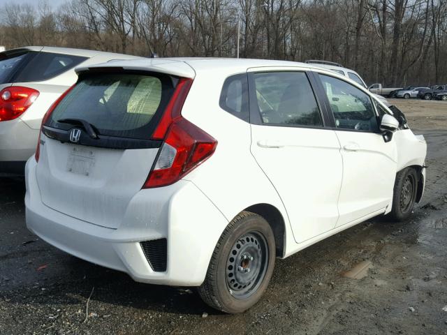 JHMGK5H55HS000645 - 2017 HONDA FIT LX WHITE photo 4