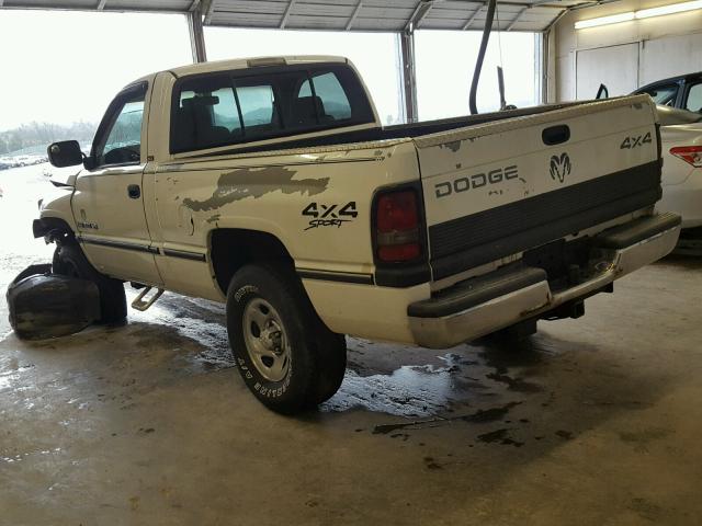 1B7HF16Y1VJ530788 - 1997 DODGE RAM 1500 WHITE photo 3