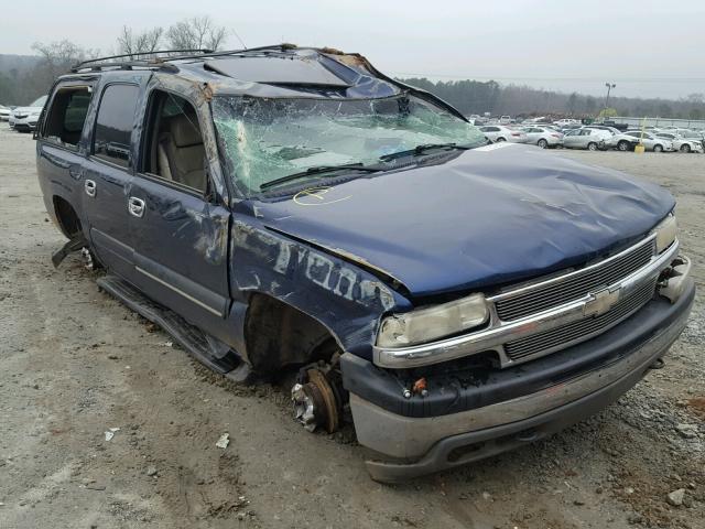 3GNFK16T31G255127 - 2001 CHEVROLET SUBURBAN K BLUE photo 1