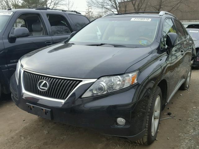 2T2BK1BA3AC075874 - 2010 LEXUS RX 350 BLACK photo 2