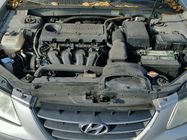 5NPET46C29H498983 - 2009 HYUNDAI SONATA GLS SILVER photo 7