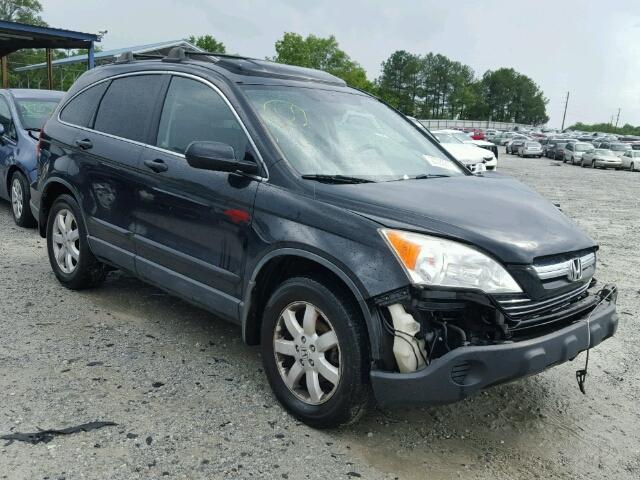 JHLRE38777C052491 - 2007 HONDA CR-V EXL BLACK photo 1