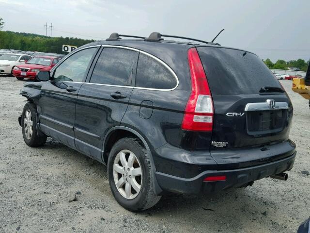 JHLRE38777C052491 - 2007 HONDA CR-V EXL BLACK photo 3