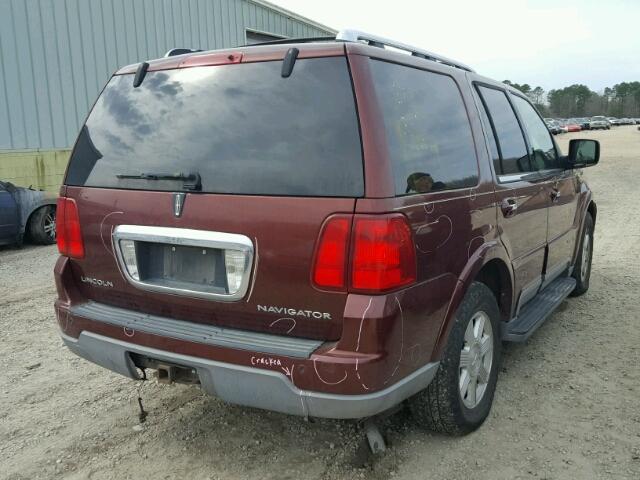 5LMFU28R33LJ15815 - 2003 LINCOLN NAVIGATOR MAROON photo 4