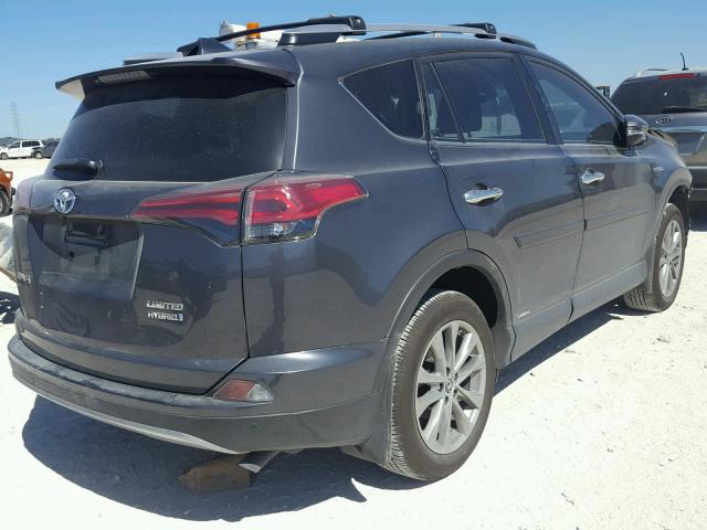 JTMDJREV2HD153670 - 2017 TOYOTA RAV4 HV LI GRAY photo 4