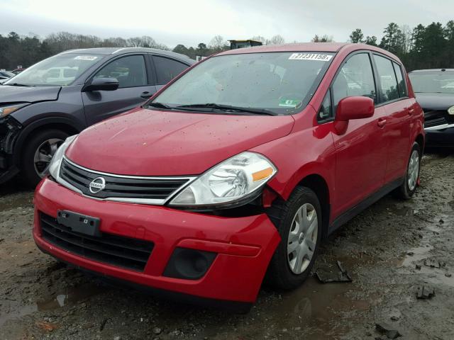 3N1BC1CP5CL372488 - 2012 NISSAN VERSA S RED photo 2