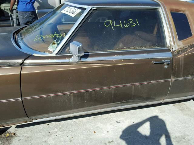 6L47S8Q172869 - 1978 CADILLAC ELDORADO BROWN photo 10