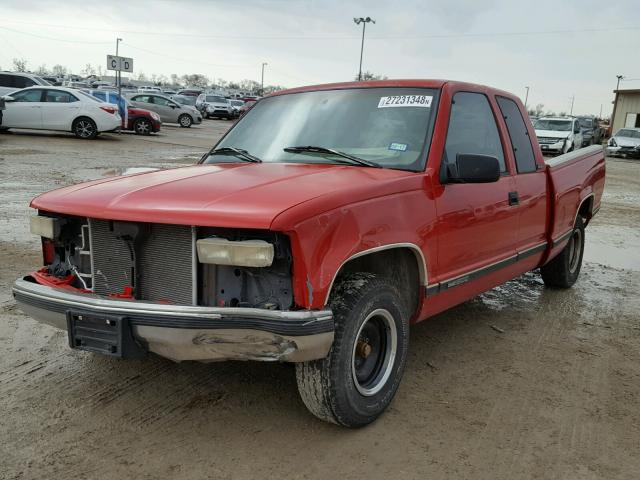 2GTEC19W1T1542615 - 1996 GMC SIERRA C15 RED photo 2