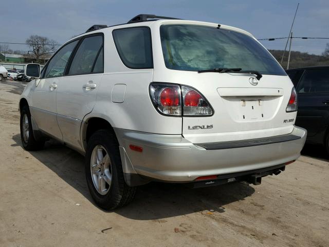 JTJHF10U310172855 - 2001 LEXUS RX 300 WHITE photo 3