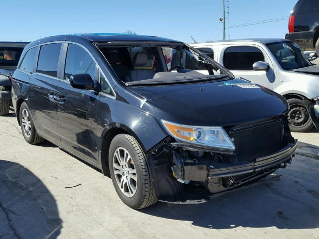 5FNRL5H62BB013518 - 2011 HONDA ODYSSEY EX BLACK photo 1