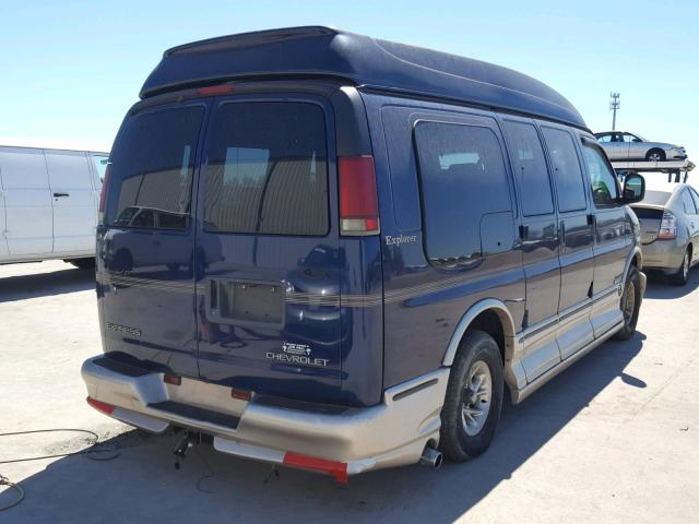 1GBFG15R521144728 - 2002 CHEVROLET EXPRESS G1 BLUE photo 4