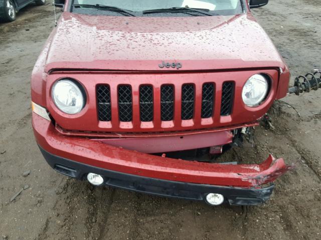 1C4NJRBB2ED879233 - 2014 JEEP PATRIOT SP RED photo 7