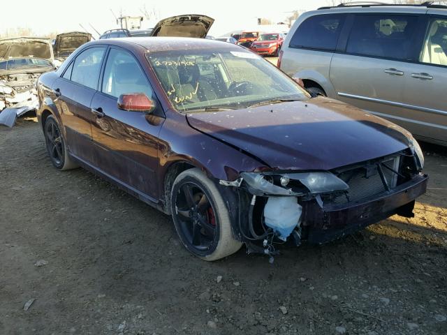 1YVHP80C175M19599 - 2007 MAZDA 6 I MAROON photo 1