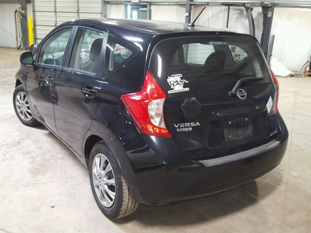 3N1CE2CP8EL426308 - 2014 NISSAN VERSA NOTE BLACK photo 3