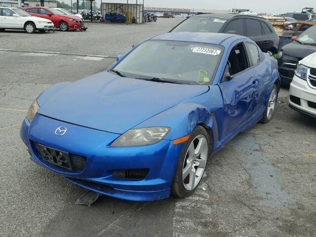 JM1FE173550156317 - 2005 MAZDA RX8 BLUE photo 2