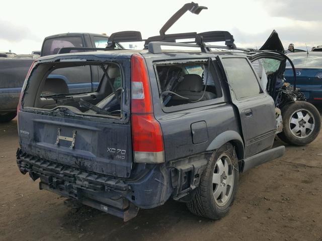 YV1SZ59H041149281 - 2004 VOLVO XC70 BLUE photo 4