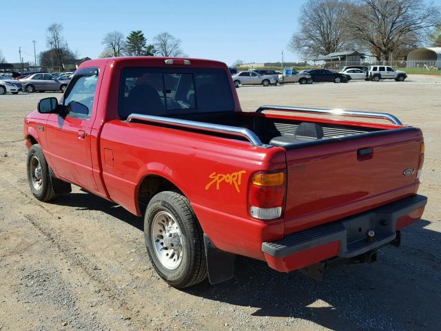 1FTYR10V8XPA51628 - 1999 FORD RANGER RED photo 3