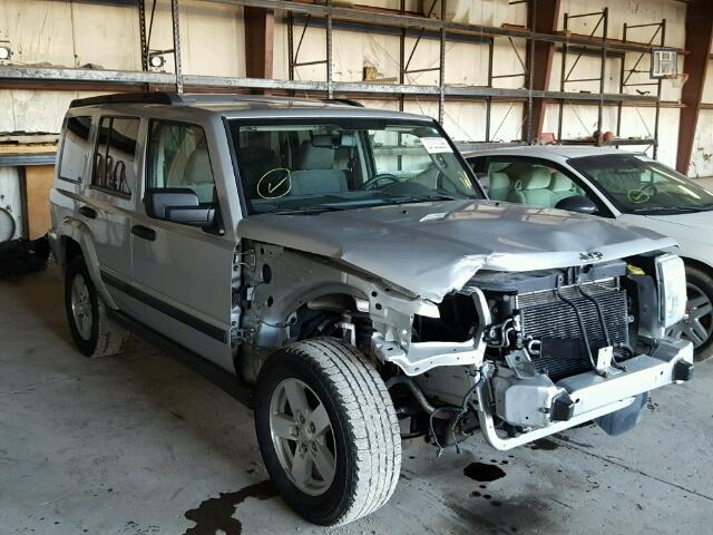 1J8HG48K06C231749 - 2006 JEEP COMMANDER SILVER photo 1