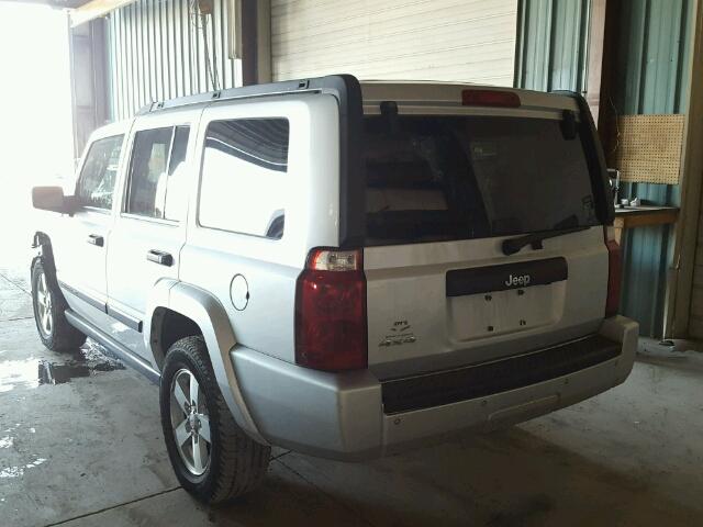 1J8HG48K06C231749 - 2006 JEEP COMMANDER SILVER photo 3