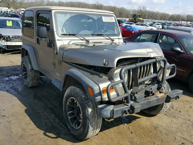 1J4FA39S63P316229 - 2003 JEEP WRANGLER C TAN photo 1