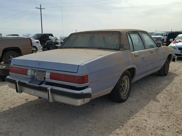 1G4AP69Y0E8407686 - 1984 BUICK LESABRE LI BLUE photo 4