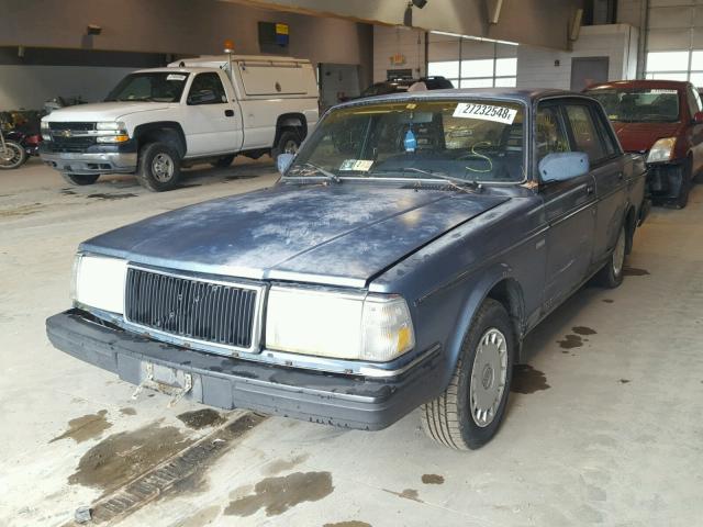 YV1AX8847H3230788 - 1987 VOLVO 244 DL BLUE photo 2