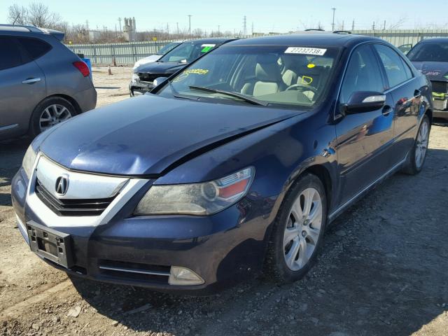 JH4KB26559C002239 - 2009 ACURA RL BLUE photo 2