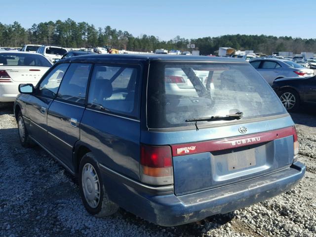 4S3BJ6324M9905073 - 1991 SUBARU LEGACY L BLUE photo 3