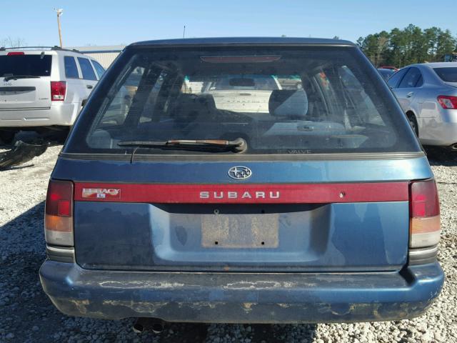 4S3BJ6324M9905073 - 1991 SUBARU LEGACY L BLUE photo 9