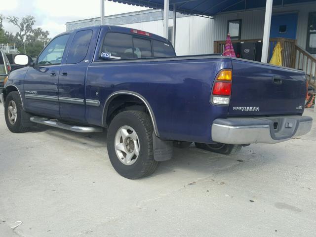 5TBRT34131S141493 - 2001 TOYOTA TUNDRA ACC BLUE photo 3