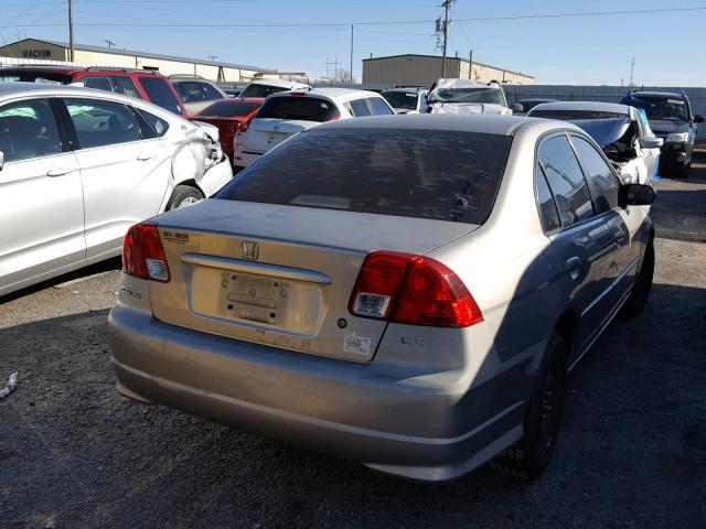 2HGES16515H515540 - 2005 HONDA CIVIC LX GOLD photo 4