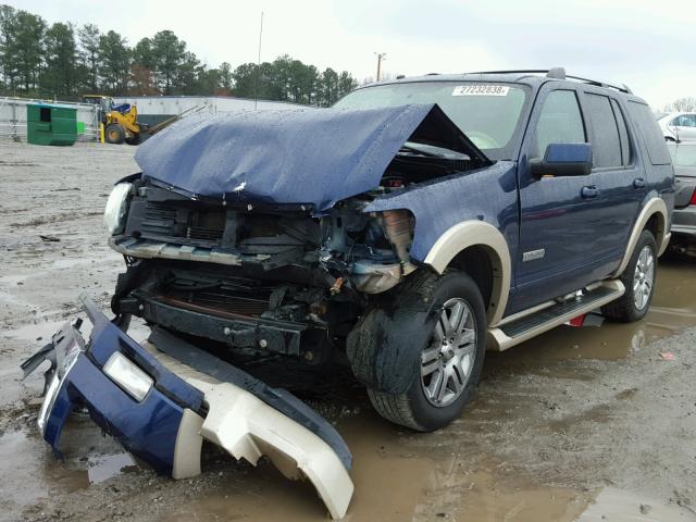 1FMEU64E37UA89564 - 2007 FORD EXPLORER E BLUE photo 2