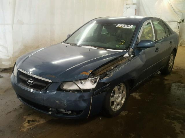 5NPEU46F86H028329 - 2006 HYUNDAI SONATA GLS BLUE photo 2