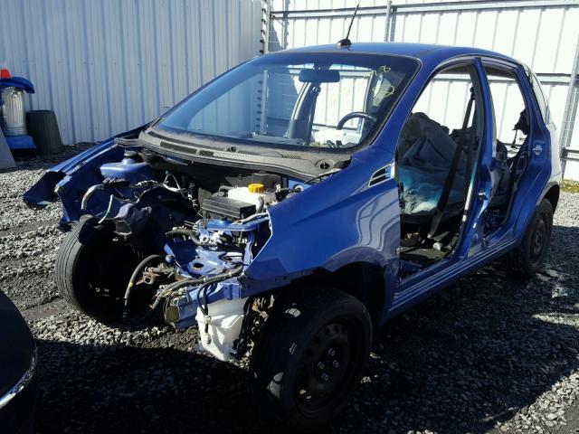 KL1TD66E69B641301 - 2009 CHEVROLET AVEO LS BLUE photo 2