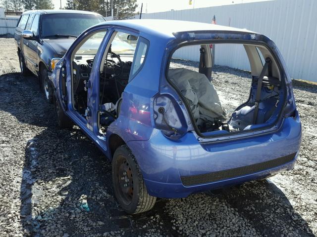 KL1TD66E69B641301 - 2009 CHEVROLET AVEO LS BLUE photo 3