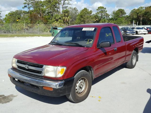 4TAVL52N8WZ014120 - 1998 TOYOTA TACOMA XTR BURGUNDY photo 2