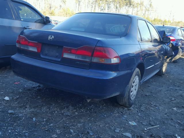 1HGCF866X2A133255 - 2002 HONDA ACCORD VAL BLUE photo 4