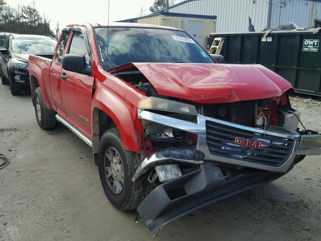 1GTDS196948133288 - 2004 GMC CANYON RED photo 1