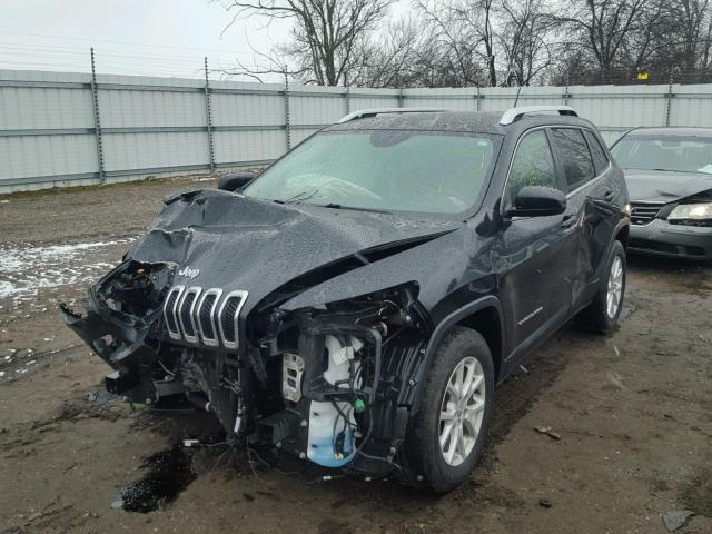 1C4PJMCB7EW147016 - 2014 JEEP CHEROKEE L BLACK photo 2